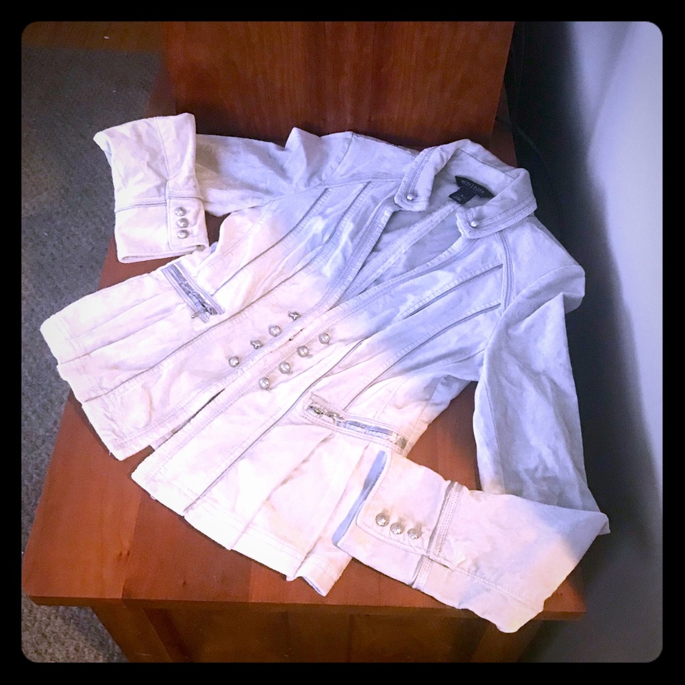 💖WHITE HOUSE BLACK MARKET💖velvet jacket SIZE4